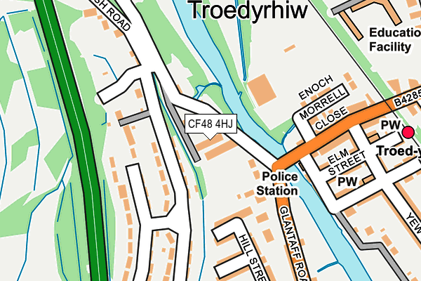 CF48 4HJ map - OS OpenMap – Local (Ordnance Survey)