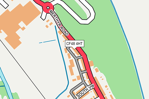 CF48 4HT map - OS OpenMap – Local (Ordnance Survey)