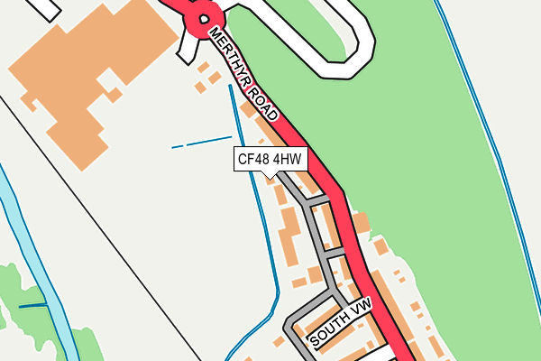 CF48 4HW map - OS OpenMap – Local (Ordnance Survey)