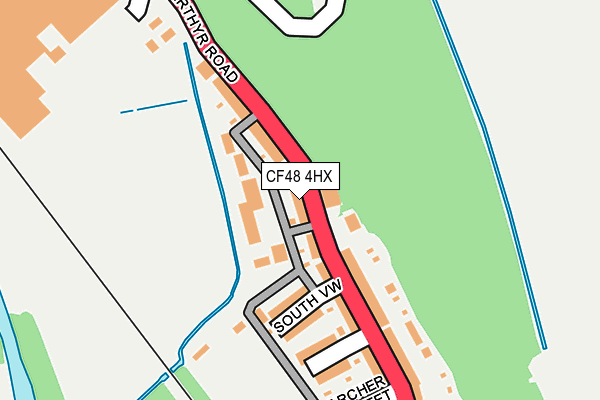 CF48 4HX map - OS OpenMap – Local (Ordnance Survey)