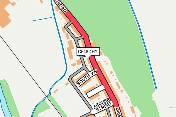 CF48 4HY map - OS OpenMap – Local (Ordnance Survey)