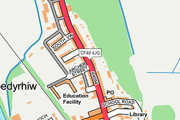 CF48 4JG map - OS OpenMap – Local (Ordnance Survey)