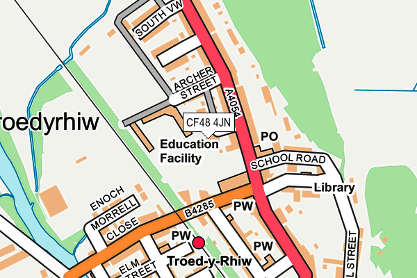 CF48 4JN map - OS OpenMap – Local (Ordnance Survey)