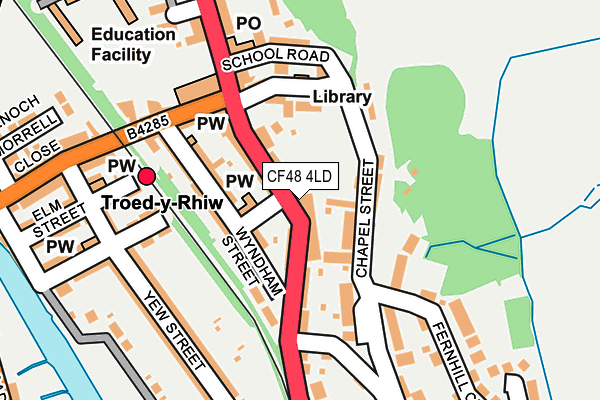 CF48 4LD map - OS OpenMap – Local (Ordnance Survey)