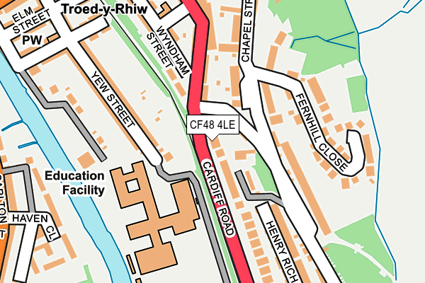 CF48 4LE map - OS OpenMap – Local (Ordnance Survey)