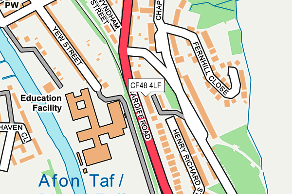 CF48 4LF map - OS OpenMap – Local (Ordnance Survey)