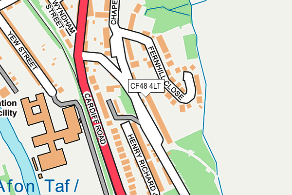 CF48 4LT map - OS OpenMap – Local (Ordnance Survey)