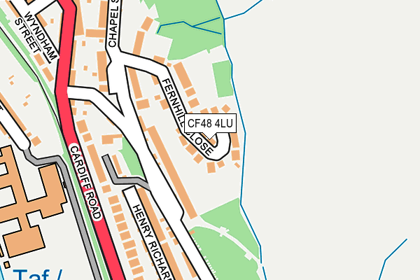 CF48 4LU map - OS OpenMap – Local (Ordnance Survey)