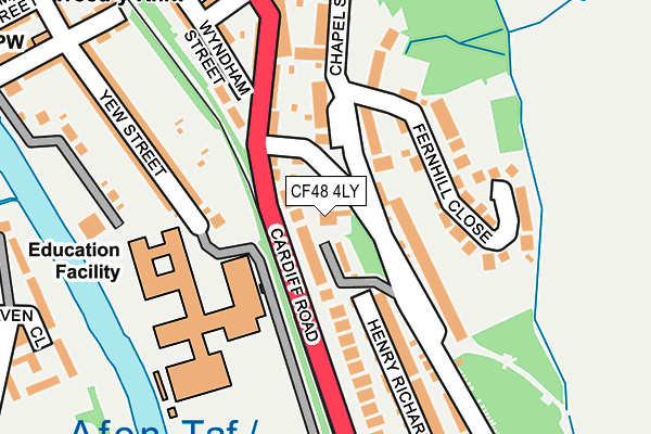 CF48 4LY map - OS OpenMap – Local (Ordnance Survey)