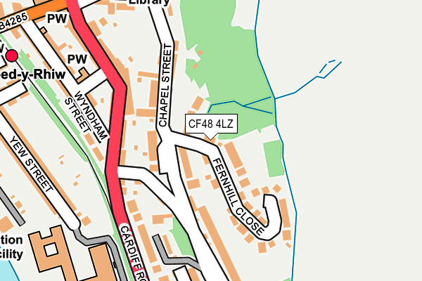 CF48 4LZ map - OS OpenMap – Local (Ordnance Survey)