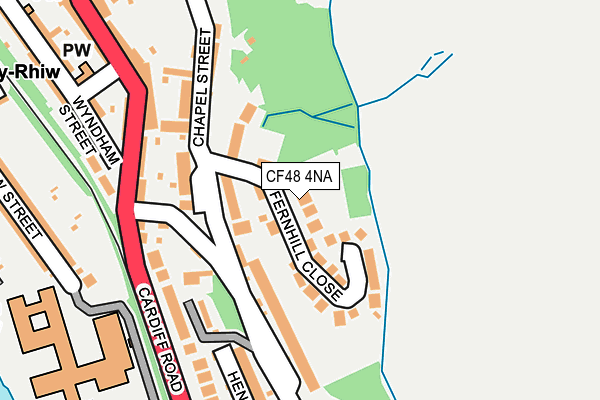 CF48 4NA map - OS OpenMap – Local (Ordnance Survey)