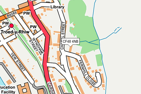 CF48 4NB map - OS OpenMap – Local (Ordnance Survey)