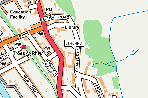 CF48 4ND map - OS OpenMap – Local (Ordnance Survey)