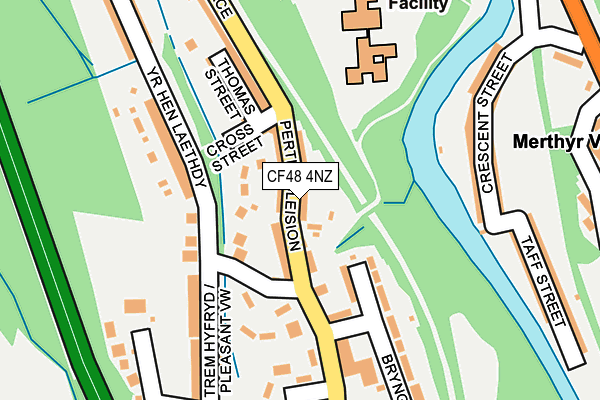 CF48 4NZ map - OS OpenMap – Local (Ordnance Survey)