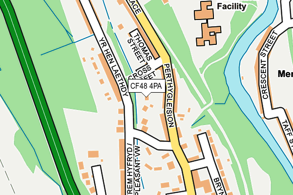 CF48 4PA map - OS OpenMap – Local (Ordnance Survey)