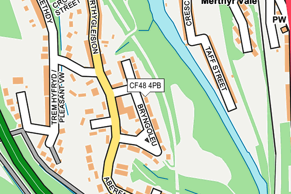 CF48 4PB map - OS OpenMap – Local (Ordnance Survey)