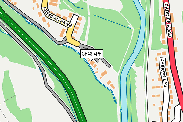 CF48 4PF map - OS OpenMap – Local (Ordnance Survey)