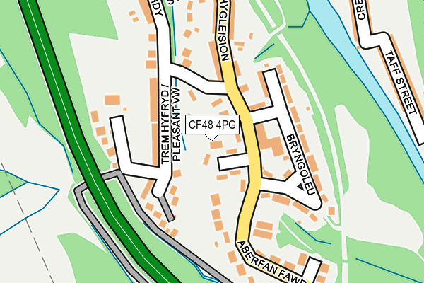 CF48 4PG map - OS OpenMap – Local (Ordnance Survey)