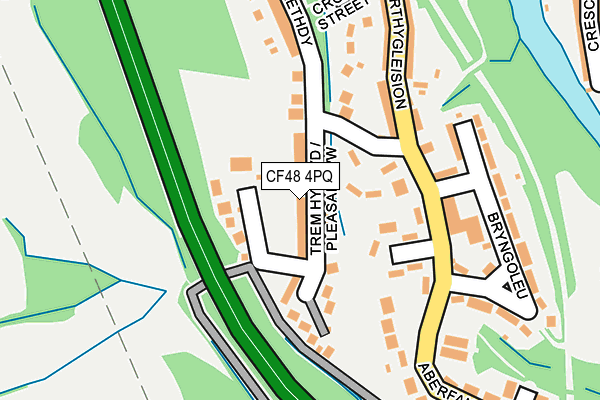 CF48 4PQ map - OS OpenMap – Local (Ordnance Survey)