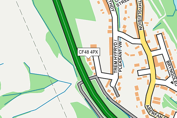 CF48 4PX map - OS OpenMap – Local (Ordnance Survey)