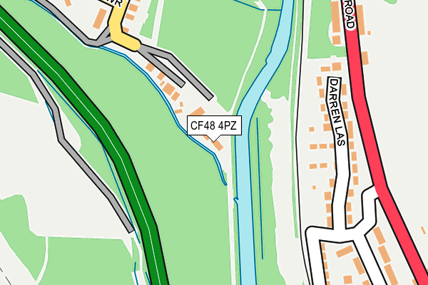 CF48 4PZ map - OS OpenMap – Local (Ordnance Survey)