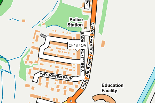 CF48 4QA map - OS OpenMap – Local (Ordnance Survey)