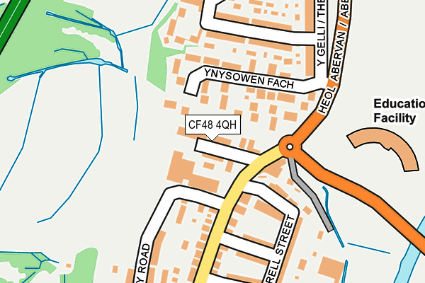 CF48 4QH map - OS OpenMap – Local (Ordnance Survey)