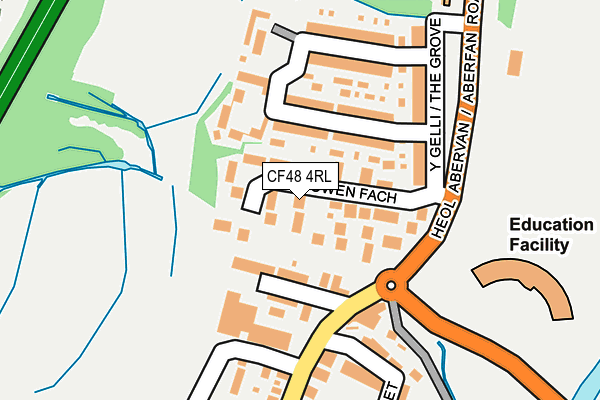 CF48 4RL map - OS OpenMap – Local (Ordnance Survey)