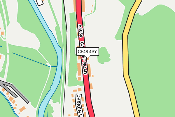 CF48 4SY map - OS OpenMap – Local (Ordnance Survey)