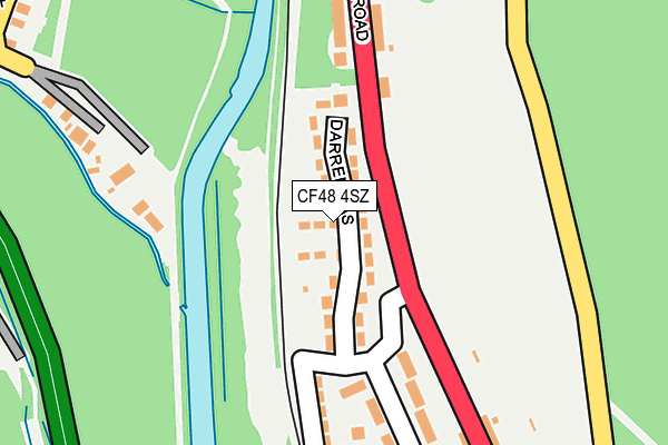 CF48 4SZ map - OS OpenMap – Local (Ordnance Survey)