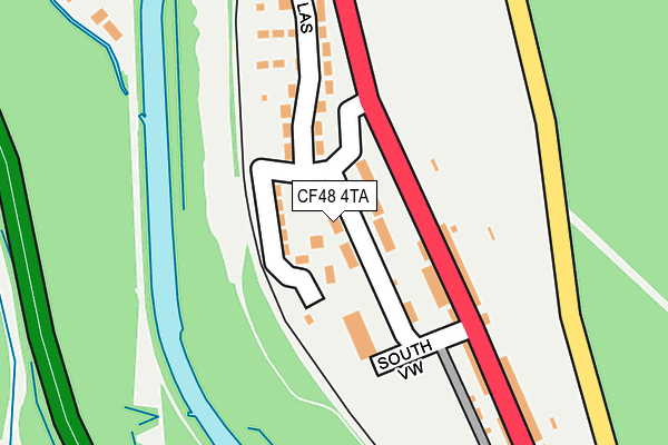 CF48 4TA map - OS OpenMap – Local (Ordnance Survey)