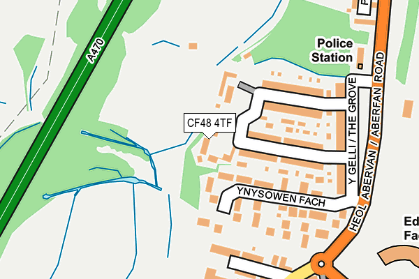 CF48 4TF map - OS OpenMap – Local (Ordnance Survey)