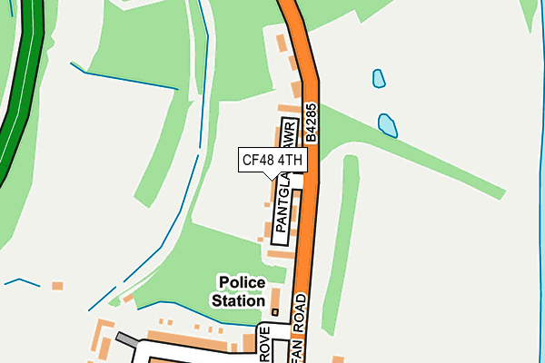 CF48 4TH map - OS OpenMap – Local (Ordnance Survey)