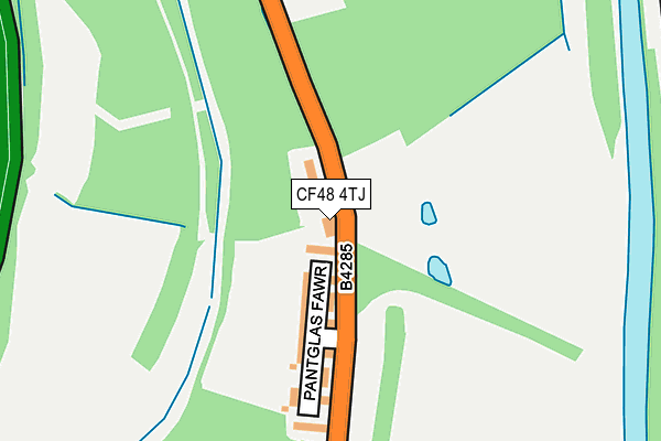 CF48 4TJ map - OS OpenMap – Local (Ordnance Survey)