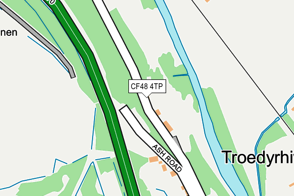 CF48 4TP map - OS OpenMap – Local (Ordnance Survey)