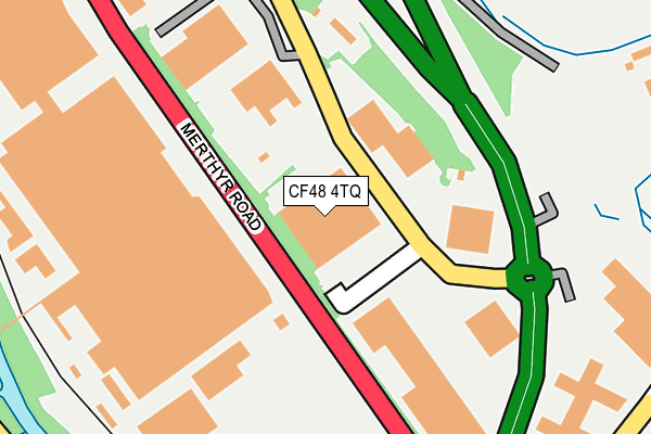 CF48 4TQ map - OS OpenMap – Local (Ordnance Survey)