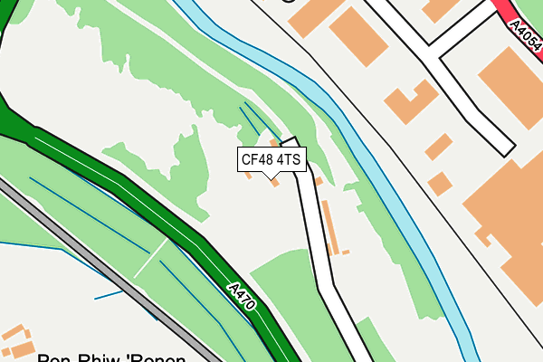 CF48 4TS map - OS OpenMap – Local (Ordnance Survey)