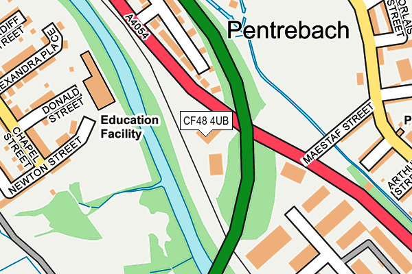 CF48 4UB map - OS OpenMap – Local (Ordnance Survey)