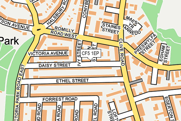 CF5 1EP map - OS OpenMap – Local (Ordnance Survey)