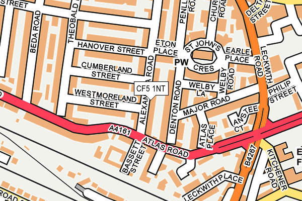 CF5 1NT map - OS OpenMap – Local (Ordnance Survey)