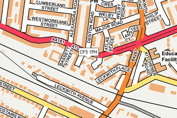 CF5 1PH map - OS OpenMap – Local (Ordnance Survey)