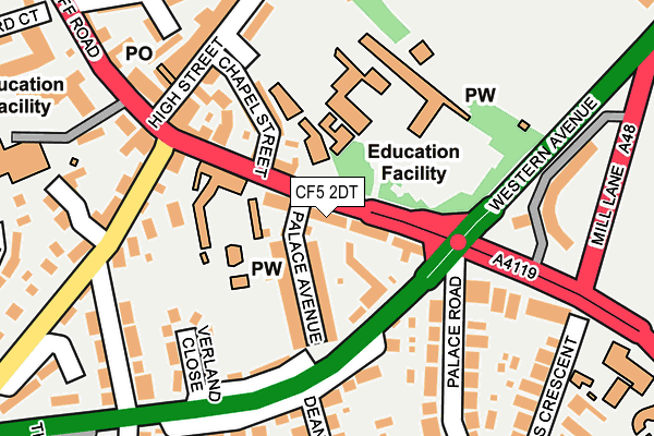 Map of BURTONWOOD HOUSE LIMITED at local scale