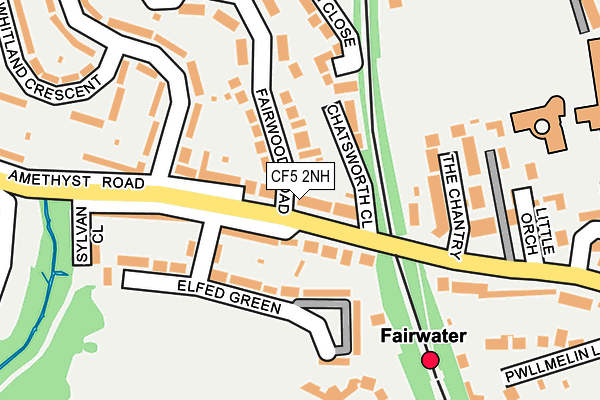 CF5 2NH map - OS OpenMap – Local (Ordnance Survey)