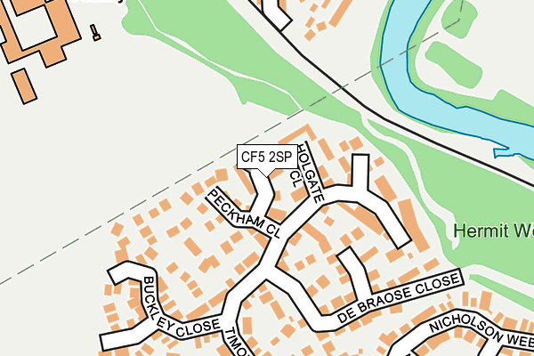 CF5 2SP map - OS OpenMap – Local (Ordnance Survey)