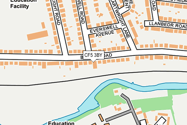 CF5 3BY map - OS OpenMap – Local (Ordnance Survey)