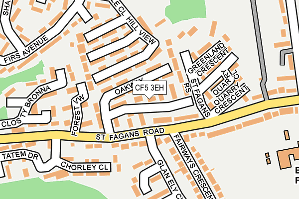 CF5 3EH map - OS OpenMap – Local (Ordnance Survey)