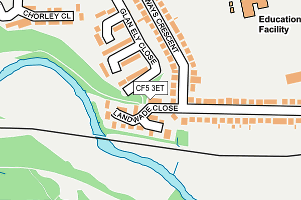 CF5 3ET map - OS OpenMap – Local (Ordnance Survey)