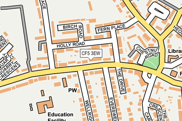 CF5 3EW map - OS OpenMap – Local (Ordnance Survey)