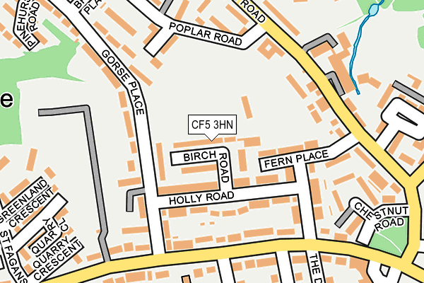 CF5 3HN map - OS OpenMap – Local (Ordnance Survey)