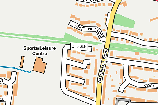 CF5 3LP map - OS OpenMap – Local (Ordnance Survey)